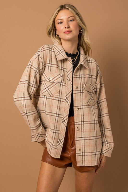 Petra Oversized Plaid Shacket